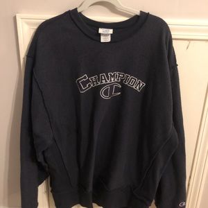 RARE inside out style champion sweatshirt